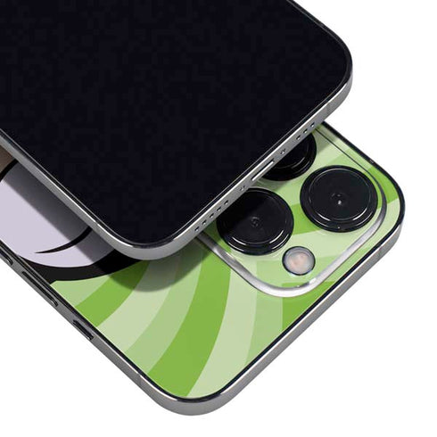 Cartoon Network Powerpuff Girls Buttercup Green Hearts iPhone 14 Pro Skin