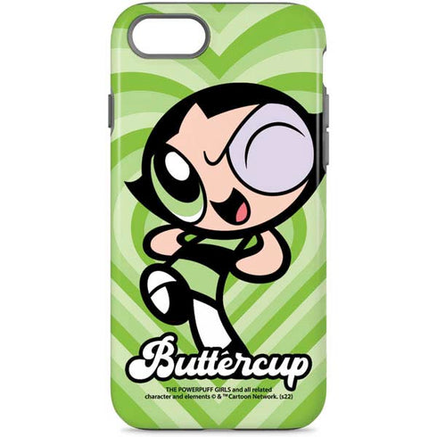 Cartoon Network Powerpuff Girls Buttercup Green Hearts iPhone 8 Pro Case