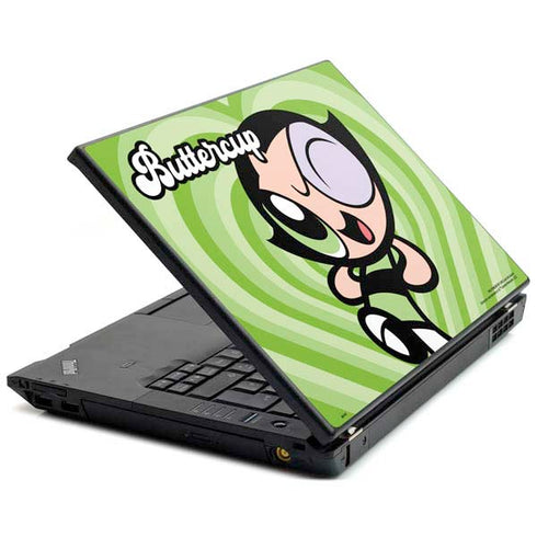 Cartoon Network Powerpuff Girls Buttercup Green Hearts Lenovo T420 Skin