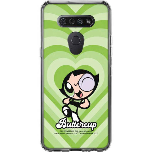 Cartoon Network Powerpuff Girls Buttercup Green Hearts LG K51/Q51 Clear Case