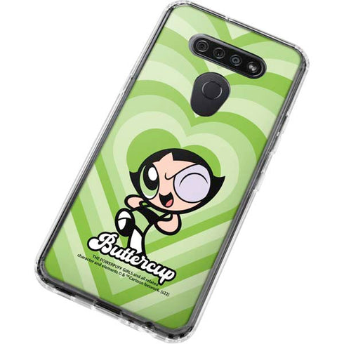 Cartoon Network Powerpuff Girls Buttercup Green Hearts LG K51/Q51 Clear Case