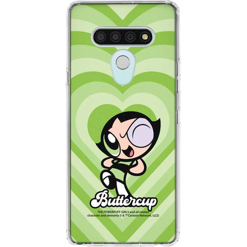 Cartoon Network Powerpuff Girls Buttercup Green Hearts LG Stylo 6 Clear Case