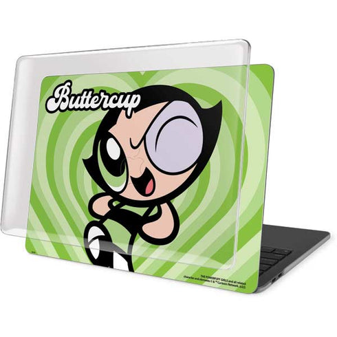 Cartoon Network Powerpuff Girls Buttercup Green Hearts MacBook Pro 13in (2020) Case plus Skin