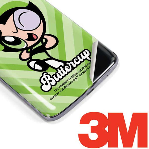 Cartoon Network Powerpuff Girls Buttercup Green Hearts Moto E5 Plus Skin