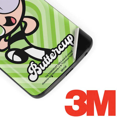 Cartoon Network Powerpuff Girls Buttercup Green Hearts Moto G6 Skin