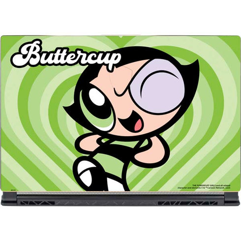 Cartoon Network Powerpuff Girls Buttercup Green Hearts MSI GS65 Stealth Laptop Skin