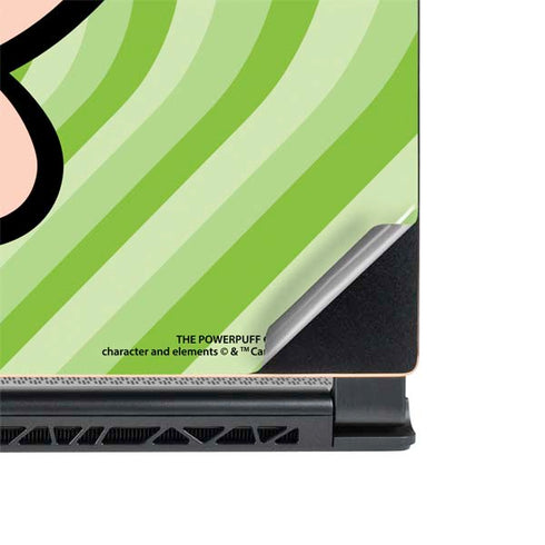 Cartoon Network Powerpuff Girls Buttercup Green Hearts MSI GS65 Stealth Laptop Skin