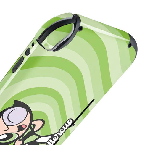 Cartoon Network Powerpuff Girls Buttercup Green Hearts Nintendo Switch Lite Skin