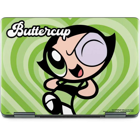 Cartoon Network Powerpuff Girls Buttercup Green Hearts Notebook 9 Pro 13in (2017) Skin