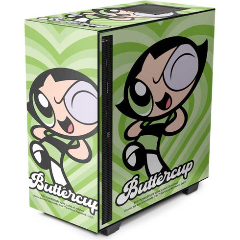 Cartoon Network Powerpuff Girls Buttercup Green Hearts NZXT H510 Compact ATX Mid-Tower Case Skin