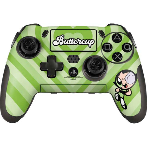 Cartoon Network Powerpuff Girls Buttercup Green Hearts PlayStation Scuf Vantage 2 Controller Skin