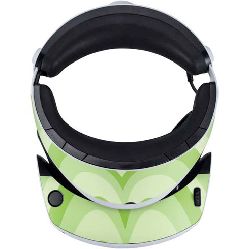 Cartoon Network Powerpuff Girls Buttercup Green Hearts PlayStation VR2 Skin