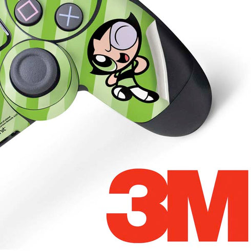 Cartoon Network Powerpuff Girls Buttercup Green Hearts PS4 Controller Skin