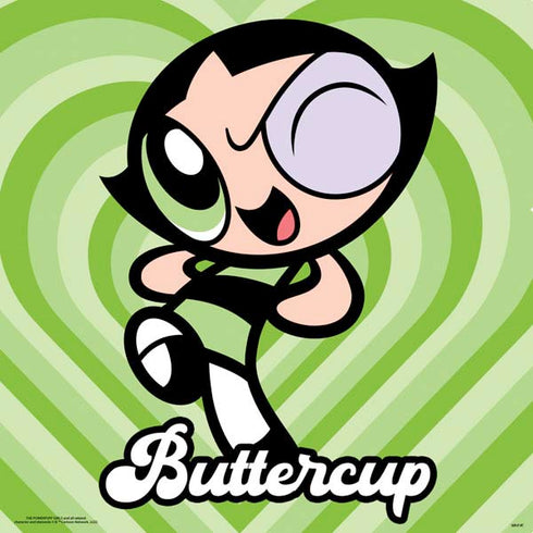 Cartoon Network Powerpuff Girls Buttercup Green Hearts PS4 Slim Skin