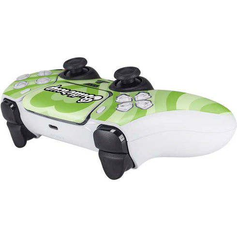 Cartoon Network Powerpuff Girls Buttercup Green Hearts PS5 Controller Skin