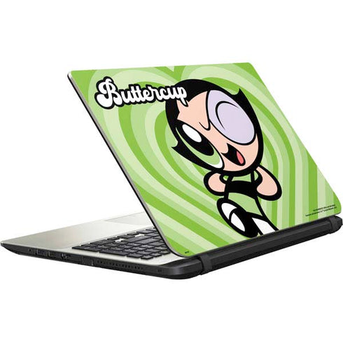 Cartoon Network Powerpuff Girls Buttercup Green Hearts Satellite L50-B / S50-B Skin