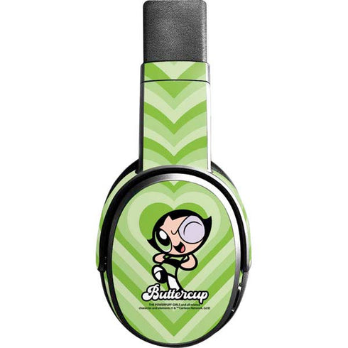 Cartoon Network Powerpuff Girls Buttercup Green Hearts Skullcandy Crusher Wireless Skin