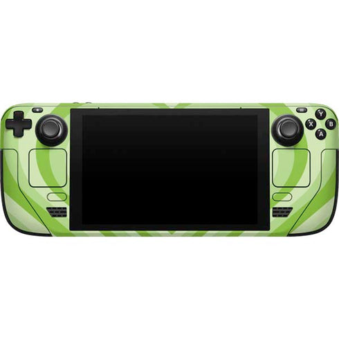 Cartoon Network Powerpuff Girls Buttercup Green Hearts Steam Deck Handheld Gaming Computer Skin