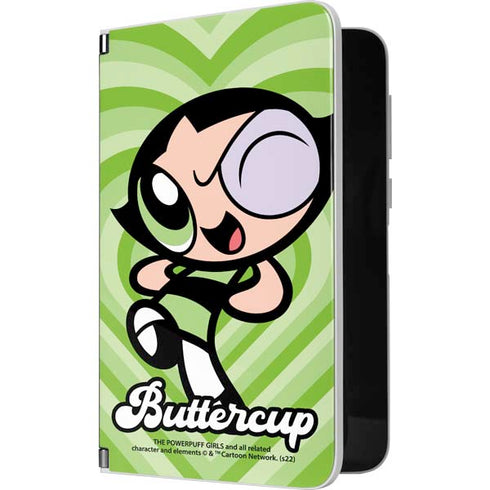 Cartoon Network Powerpuff Girls Buttercup Green Hearts Surface Duo Skin
