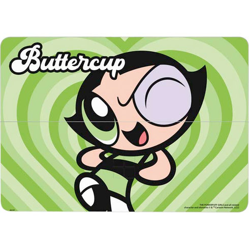 Cartoon Network Powerpuff Girls Buttercup Green Hearts Surface Laptop Studio Skin