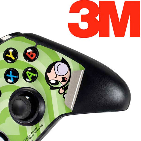 Cartoon Network Powerpuff Girls Buttercup Green Hearts Xbox One Controller Skin