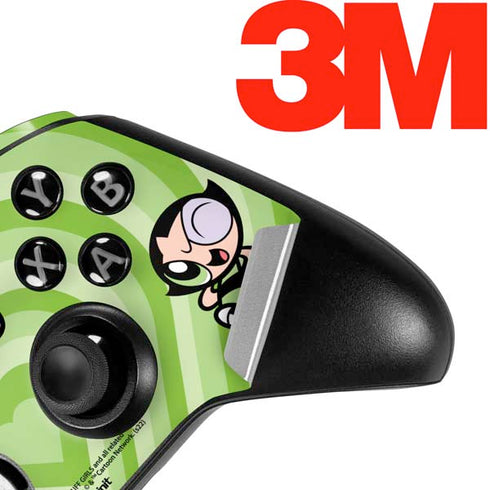Cartoon Network Powerpuff Girls Buttercup Green Hearts Xbox One Elite Controller Skin