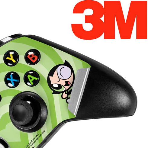 Cartoon Network Powerpuff Girls Buttercup Green Hearts Xbox One S Controller Skin