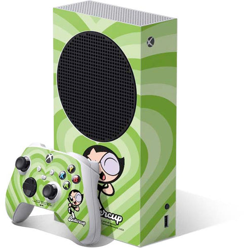 Cartoon Network Powerpuff Girls Buttercup Green Hearts Xbox Series S Bundle Skin