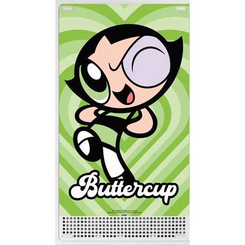 Cartoon Network Powerpuff Girls Buttercup Green Hearts Xbox Series S Skins