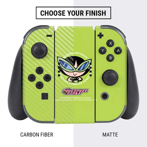 Cartoon Network Powerpuff Girls Buttercup Nintendo Switch Bundle Skin