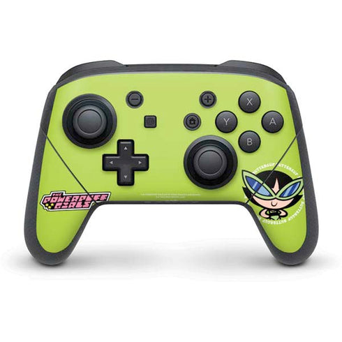 Cartoon Network Powerpuff Girls Buttercup Nintendo Switch Pro Controller Skin