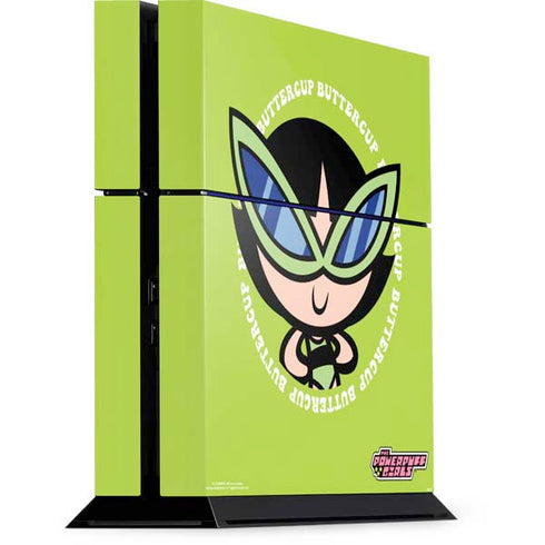 Cartoon Network Powerpuff Girls Buttercup PS4 Console Skin