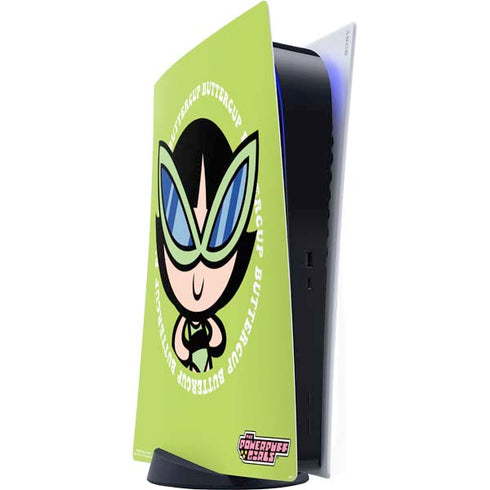 Cartoon Network Powerpuff Girls Buttercup PS5 Digital Edition Console Skin