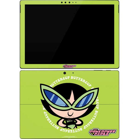 Cartoon Network Powerpuff Girls Buttercup Surface Pro 7 Skin