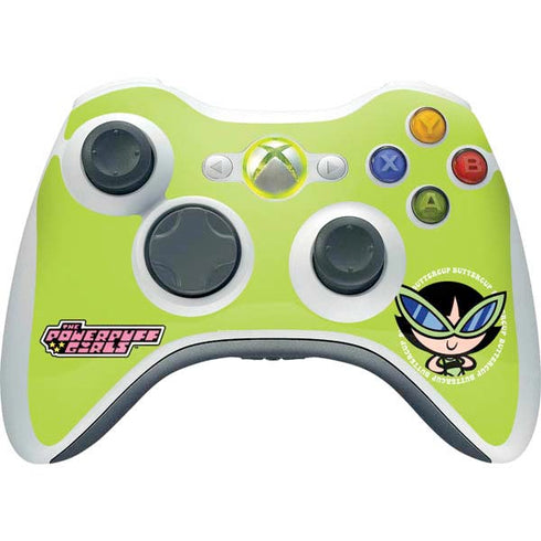 Cartoon Network Powerpuff Girls Buttercup Xbox 360 Wireless Controller Skin