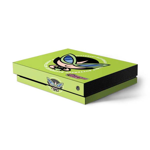 Cartoon Network Powerpuff Girls Buttercup Xbox One X Console Skin