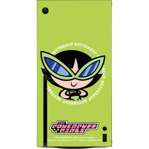 Cartoon Network Powerpuff Girls Buttercup Xbox Series X Console Skin