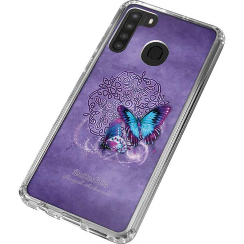 Brigid Ashwood Butterfly Celtic Knot Galaxy A21 Clear Case