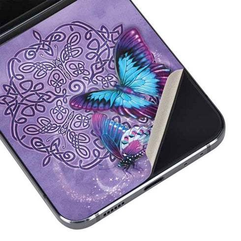 Butterfly Celtic Knot by Brigid Ashwood Galaxy Z Flip5 5G Skin