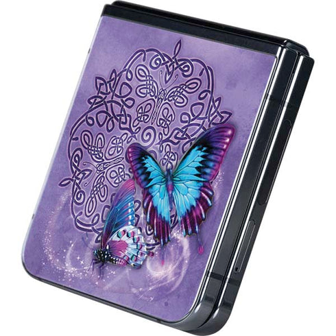 Butterfly Celtic Knot by Brigid Ashwood Galaxy Z Flip5 5G Skin