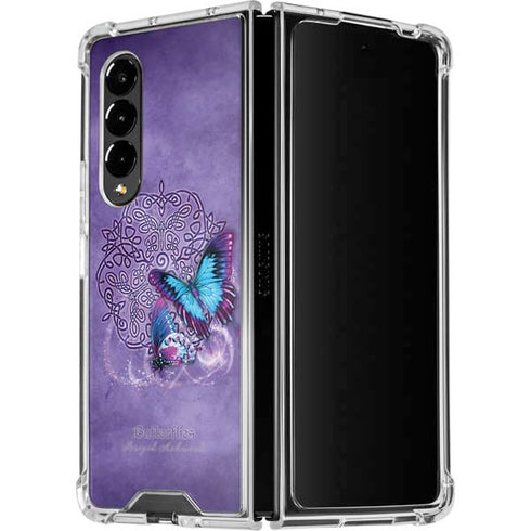 Brigid Ashwood Butterfly Celtic Knot Galaxy Z Fold4 5G Clear Case