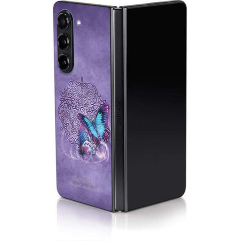 Butterfly Celtic Knot by Brigid Ashwood Galaxy Z Fold5 5G Skin