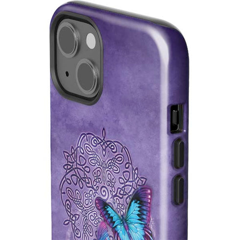 Butterfly Celtic Knot by Brigid Ashwood iPhone 15 Plus Impact Case