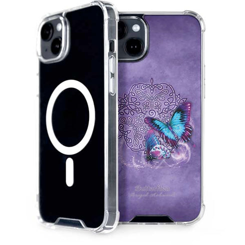 Butterfly Celtic Knot by Brigid Ashwood iPhone 15 Plus MagSafe Case