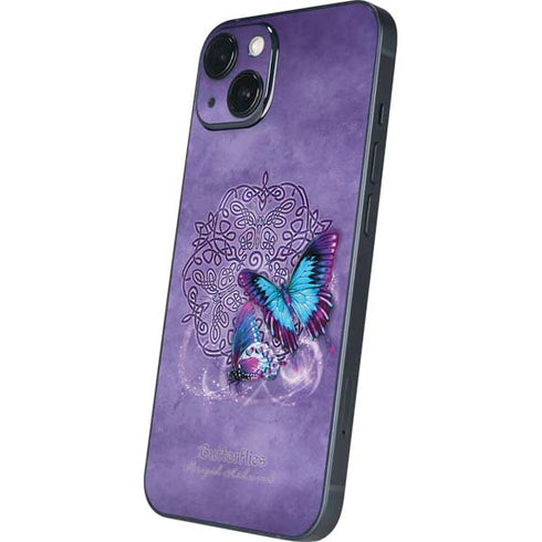 Butterfly Celtic Knot by Brigid Ashwood iPhone 15 Plus Skin