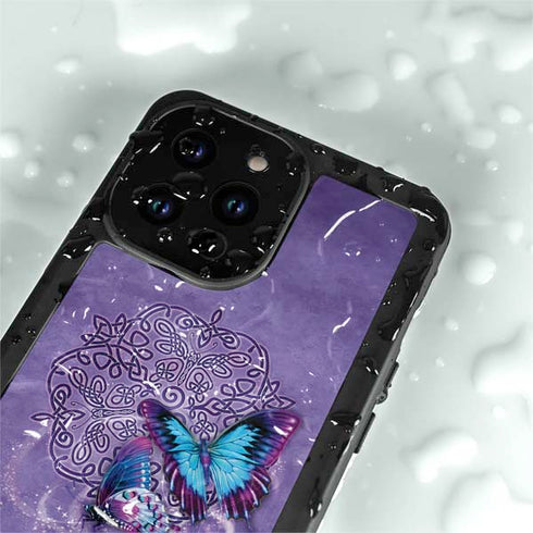 Brigid Ashwood Butterfly Celtic Knot iPhone 14 Pro Max Waterproof Case