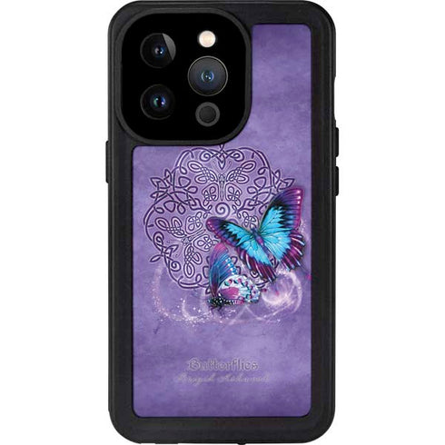 Brigid Ashwood Butterfly Celtic Knot iPhone 14 Pro Waterproof Case