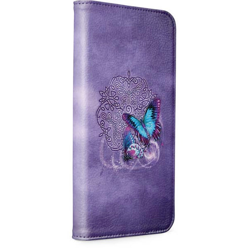 Butterfly Celtic Knot by Brigid Ashwood iPhone 15 Plus Folio Case