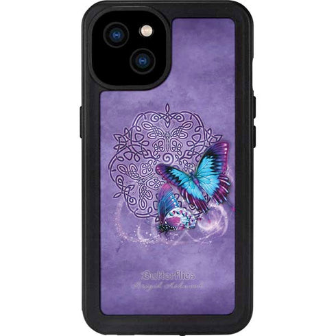Butterfly Celtic Knot by Brigid Ashwood iPhone 15 Plus Waterproof Case