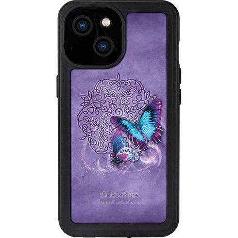 Butterfly Celtic Knot by Brigid Ashwood iPhone 15 Waterproof Case